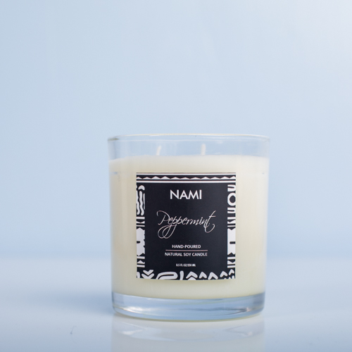 Peppermint Scented Candle (250g)
