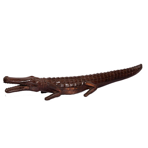 Wooden Crocodile Carving